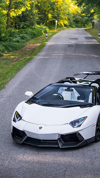 Lamborghini, White Lamborghini, White HD phone wallpaper
