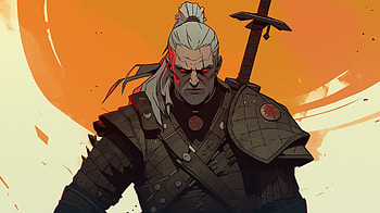 Comics The Witcher, The Witcher, Geralt of Rivia, AI Art, Comic HD wallpaper