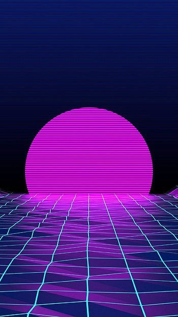 Purple hues, Radiant sun, Enchanting glow, Dreamlike scenery HD phone wallpaper