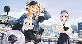Kamisato Ayaka & Lumine, Lumine (Genshin Impact), Kamisato Ayaka (Genshin Impact), video game, Genshin Impact HD wallpaper