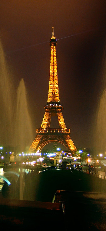 night, man made, Eiffel Tower HD phone wallpaper