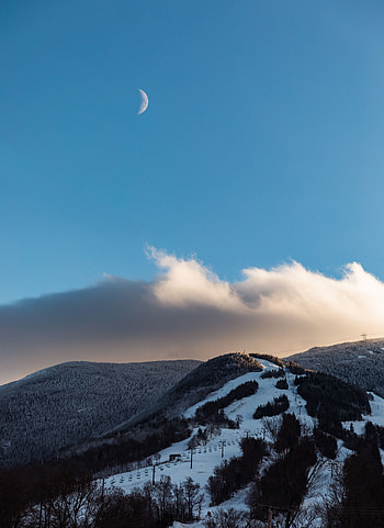 Nature, Sky, Clouds, Snow, Mountain, Vertex, Top HD phone wallpaper