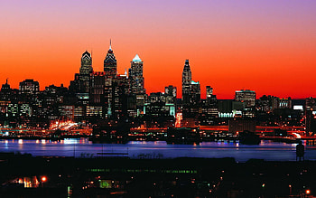 Pennsylvania travels, City Philadelphia skyline, USA HD wallpaper