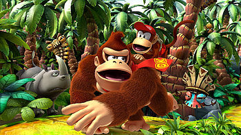Donkey Kong, Video Game, Donkey Kong Country Returns, Diddy Kong HD wallpaper