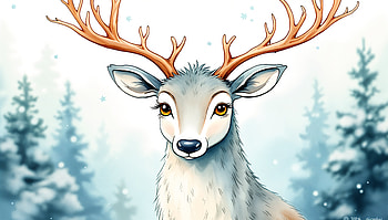 Majestic Reindeer in Stunning Ultra, reindeer, deer, illustration, Wildlife, nature HD wallpaper