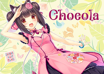 Nekopara, Anime, Blush, Chocola (Nekopara), Dress, Pink Dress, Smile HD wallpaper