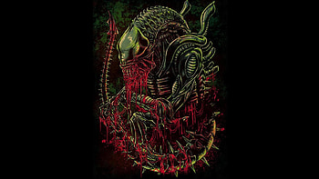 H.R. Giger, Giger's Alien, Monstrous , Unsettling art HD wallpaper