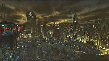 Gotham skyline, Fan interpretation, Arkham Knight HD wallpaper