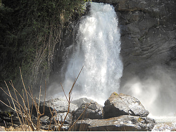 water falls, falls, nature, lively, water HD wallpaper
