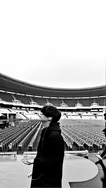 Yoongi B&W, BTS, Suga HD phone wallpaper