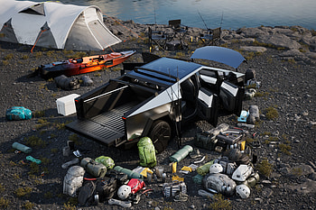 Stunning Ultra of the Tesla Cybertruck Adventure, vehicle, Tesla, Tesla Cybertruck HD wallpaper