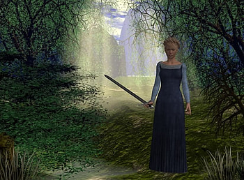 mysterious fantasy women, lady, abstract, woods, fantasy, of, the HD wallpaper