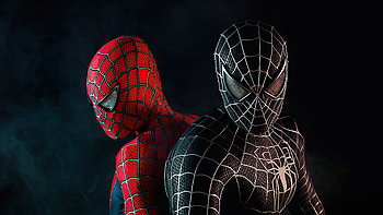 Spiderman, Black and red suit HD wallpaper