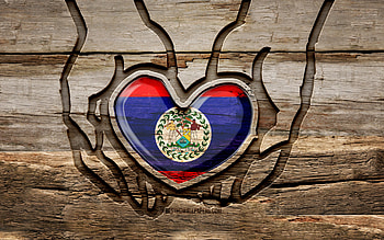I love Belize, , wooden carving hands, Day of Belize, Belizean flag, Flag of Belize, Take care Belize, creative, Belize flag, Belize flag in hand, wood carving, North American countries, Belize HD wallpaper