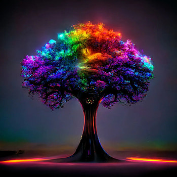 TREE, art, beauti, color, wow HD phone wallpaper