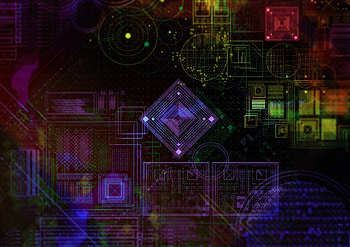 Pattern, hologram, abstract, colorful HD wallpaper