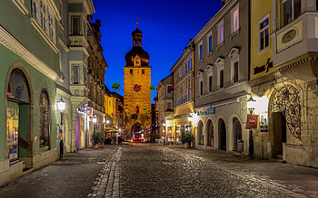 Coburg, , chapel, evening, German cities, streets, Coburg cityscape, Bavaria, Germany HD wallpaper