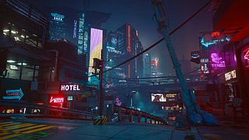 NIGHT CITY, cyberpunk, neon city, futuristic, Sci Fi, urban HD wallpaper
