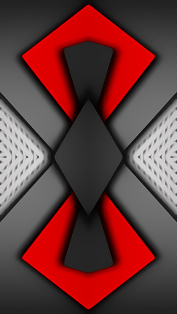 Gray black red modern, digital, 3d, diamonds, material, texture, , design, geometric, layers, pattern HD phone wallpaper