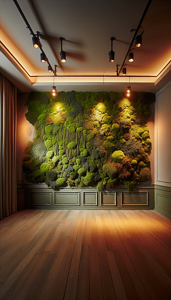 Mossy Haven Wall - Nature Inspired , interior design, lightning HD phone wallpaper