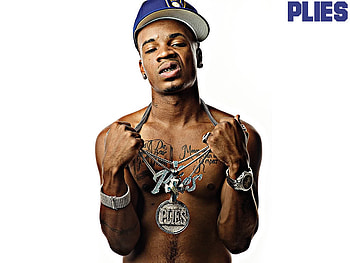 Plies, gangster, chains, flat cap, rap HD wallpaper