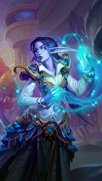 magic, sorceress, elf, video game HD phone wallpaper