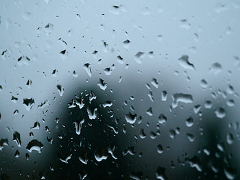 Rain, Drops, Macro, Wet, Glass HD wallpaper