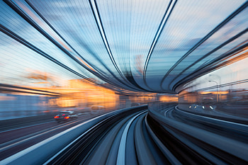 Bullet Train, Motion view, Inside perspective HD wallpaper