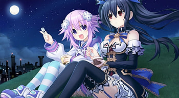 Hyperdimension Neptunia Noire And Nepu-Nepu, Nepu Nepu, Nepko, Anime, Neptunia, Cute, Nepu-Nepu, Hyperdimension Neptunia, Anime Girls, Hyperdimension Neptunia Re-birth1, Nep, Nepu, Noire, Hyperdimension HD wallpaper