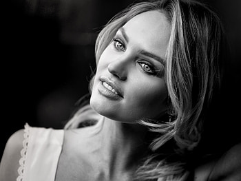Candice Swanepol Monochrome Portrait, candice-swanepoel, celebrities, girls, monochrome, black-and-white HD wallpaper
