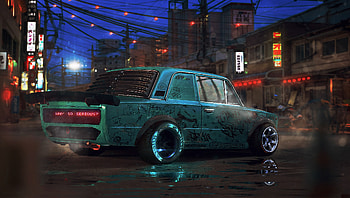 Why So Serious Car, artist, artwork, digital-art, cars HD wallpaper
