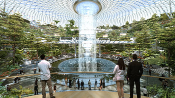 Singapore Changi International Airport, Jewel Changi opening, Tourist attraction, Bloomberg feature HD wallpaper
