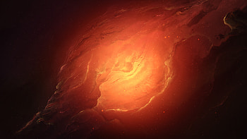 Scifi Nebula Orange Space , scifi, space, nebula HD wallpaper