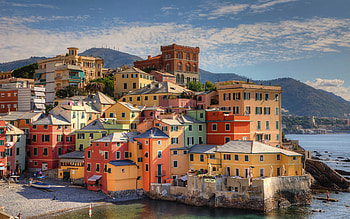 Genova, Boccadasse, Ligurian coast, Morning HD wallpaper
