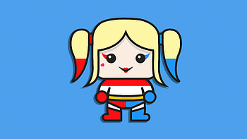 Harley Quinn Dynamic Diva, harley-quinn, minimalism, minimalist, superheroes, artist, artwork, digital-art HD wallpaper
