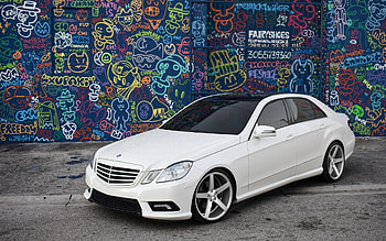 Tuning, Cars, Mercedes, Graffiti, E-Class HD wallpaper