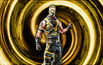 Snakepit, yellow grunge background, Fortnite, vortex, Fortnite characters, Snakepit Skin, Fortnite Battle Royale, Snakepit Fortnite HD wallpaper
