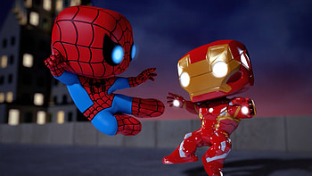 Iron Man Vs Spiderman Spellbound Animated Movie, iron-man, spiderman, animated-movies, movies, cartoons, funny HD wallpaper