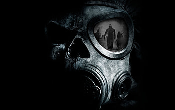 Half skull, half gasmask, mask, aequus, gasmask, half, skull, mihi HD wallpaper