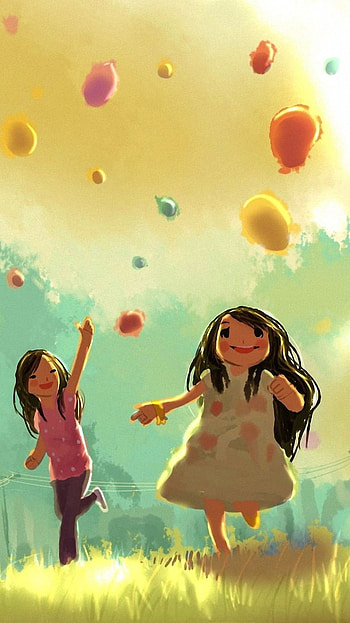 Friendship Whatsapp, Cartoon, Childhood HD phone wallpaper
