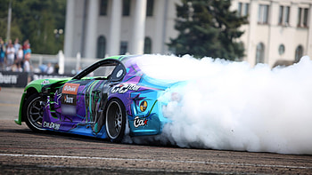 Burning Wheels, Drifting HD wallpaper