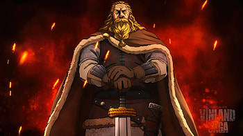 King Harald Vinland Saga, Anime, Vinland Saga HD wallpaper