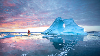 Disko Bay, Greenland HD wallpaper