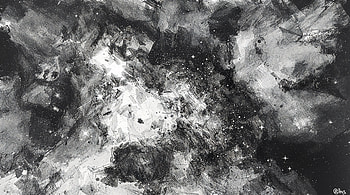 Inked Cosmos — Monochrome Nebula, nebula, space, galaxy HD wallpaper