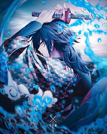 Tomioka - Demon slayer, animes, demon slayer, água, kimetsu no yaiba, animes HD phone wallpaper