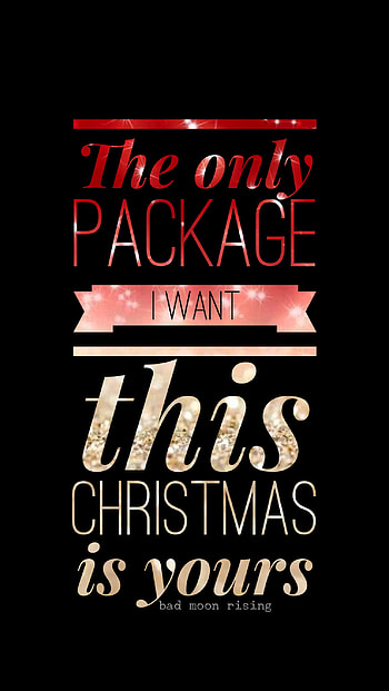 The only package I want this Christmas is yours. Naughty funny Christmas glitter HD phone wallpaper