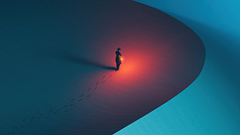 Night Walk Minimal , artist, artwork, digital-art, minimalism, minimalist, outrun HD wallpaper