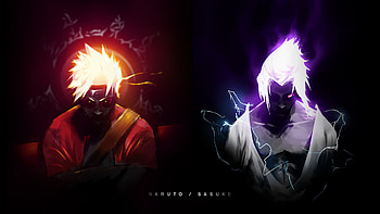 Naruto Sage Mode and Sasuke Chidori HD wallpaper