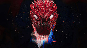 Dorohedoro Season 2 - Caiman Crocodile spewing brutal abstract, Dorohedoro, Caiman, Anime, Painting, Crocodile HD wallpaper