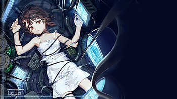 Psychological anime, Lain's enigmatic character, Fan-favorite , Thought-provoking HD wallpaper